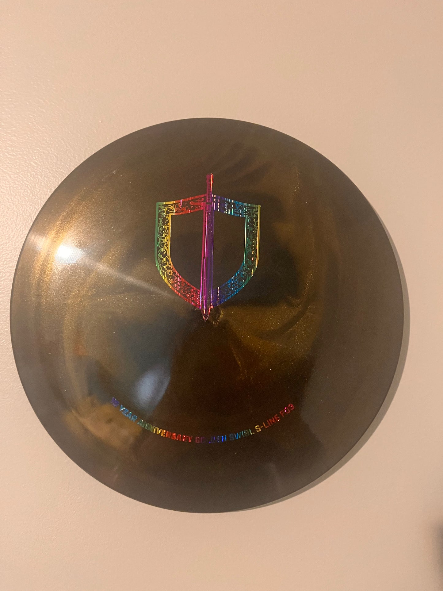 FD3 - Golden Swirly S-Line - Discmania - 10 Year Anniversary Special Edition