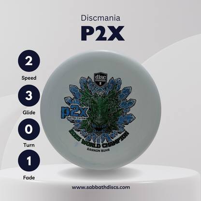 P2X - Glow Flex P-Line - Discmania - Gannan Buhr 2025 World Champion